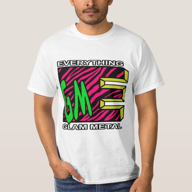 EGM Rosa Tiger Strip Logo T - Shirt (Vorderseite)