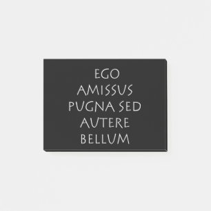 Ego amissus pugna sed autere bellum post-it klebezettel