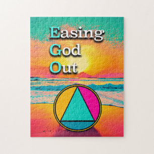 EGO Ehelosigkeit der Erholung Slogan Sunrise Puzzle