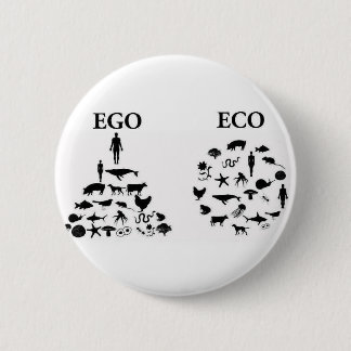 Ego gegen Öko-Button Button