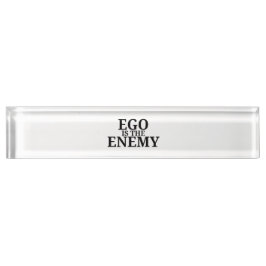 Ego Is The Enemy Minimalist Typewriter Desk Name Namensplakette