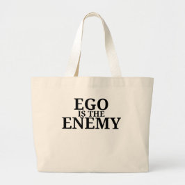 Ego Is The Enemy Minimalist Typewriter Jumbo Stoffbeutel