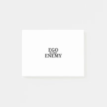Ego ist der Feind Minimalist Schreibmaschine Post-