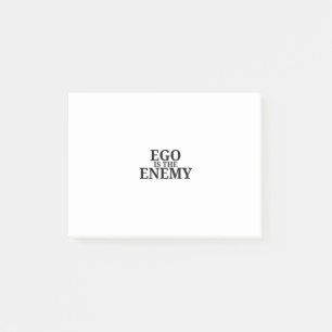 Ego ist der Feind Minimalist Schreibmaschine Post- Post-it Klebezettel