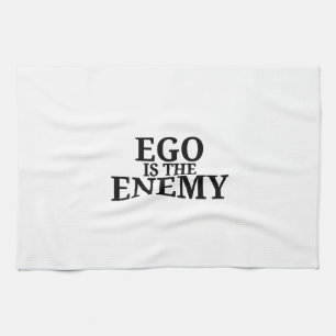 Ego ist der Feind Minimalist-Tastatur Küchenhandtu Geschirrtuch