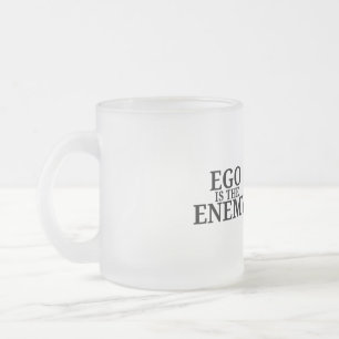Ego ist der Feind Minimalist-Tastatur-Matte Tasse