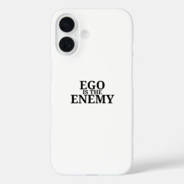 Ego ist der Feind Minimalist Typewriter iPhone-Hül iPhone 16 Hülle