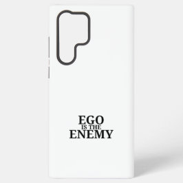 Ego ist der Feind Minimalistische Schreibmaschine Samsung Galaxy Hülle