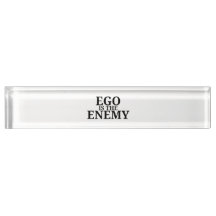 Ego ist der Feind Minimalistischer Schreibtisch im