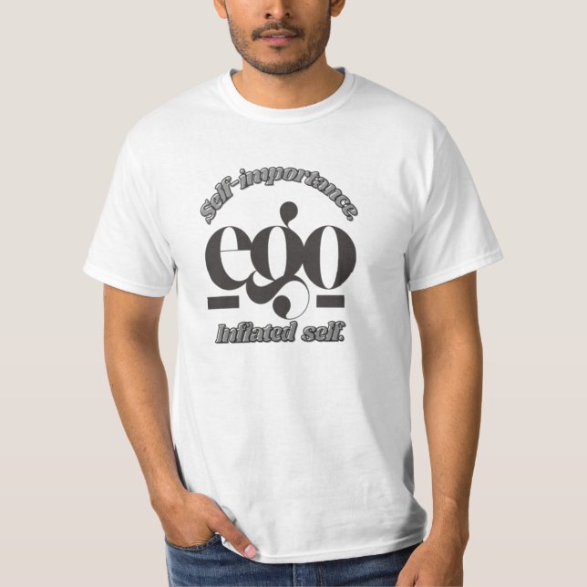 Ego-Typografie T-Shirt (Vorderseite)