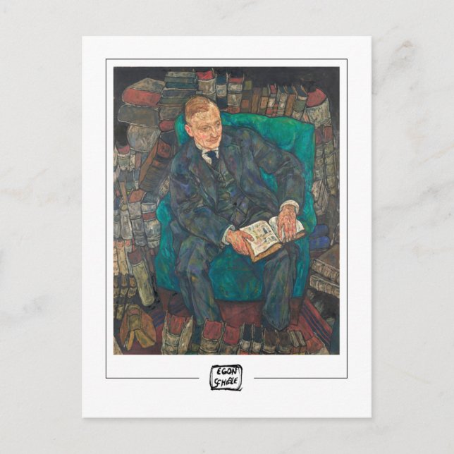 Egon Schiele #14-2 - Kunsthandwerkskarte Postkarte (Vorderseite)