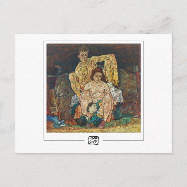 Egon Schiele #17-2 - Kunsthistorkarte Postkarte (Vorderseite)