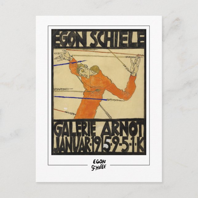Egon Schiele #231-2 - Fine Art Postkarte (Vorderseite)