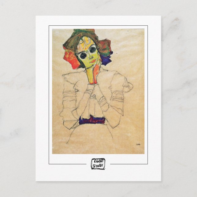 Egon Schiele #369-2 - Fine Art Postcard Postkarte (Vorderseite)