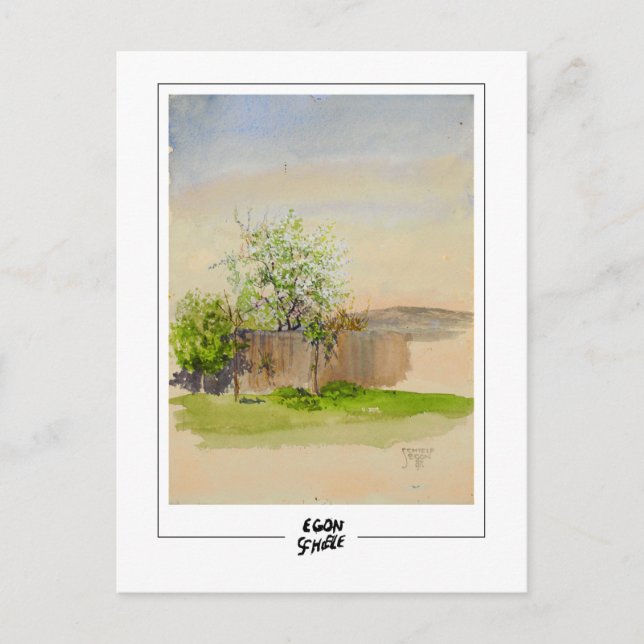 Egon Schiele #379-2 - Fine Art Postkarte (Vorderseite)