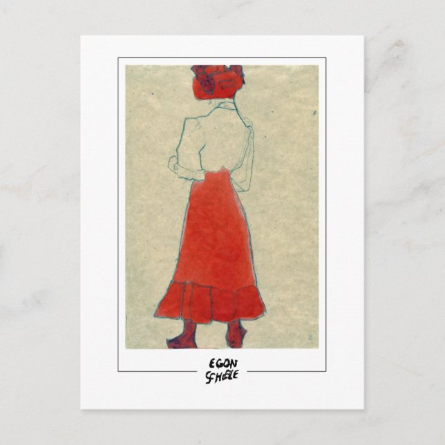 Egon Schiele #579 - Fine Art Postkarte (Vorderseite)