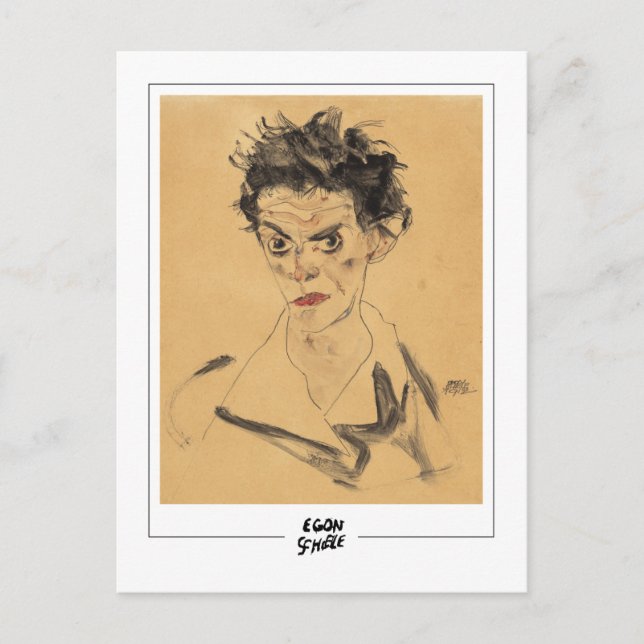 Egon Schiele #620-2 - Fine Art Postkarte (Vorderseite)