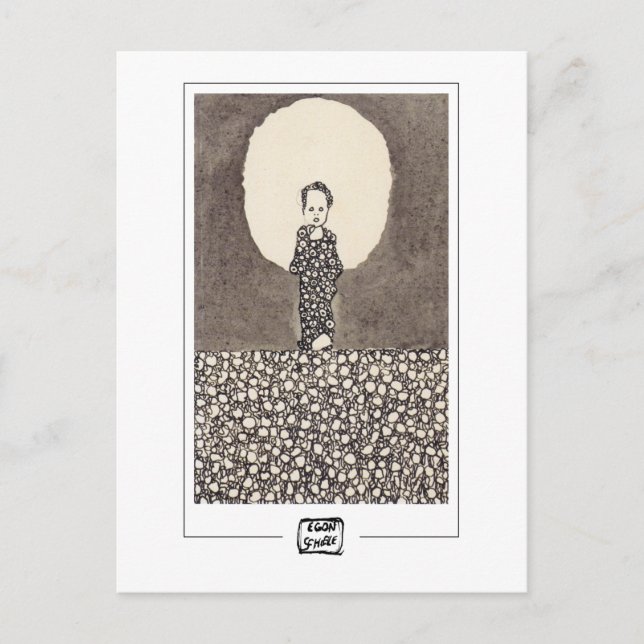 Egon Schiele #95 - Fine Art Postcard Postkarte (Vorderseite)