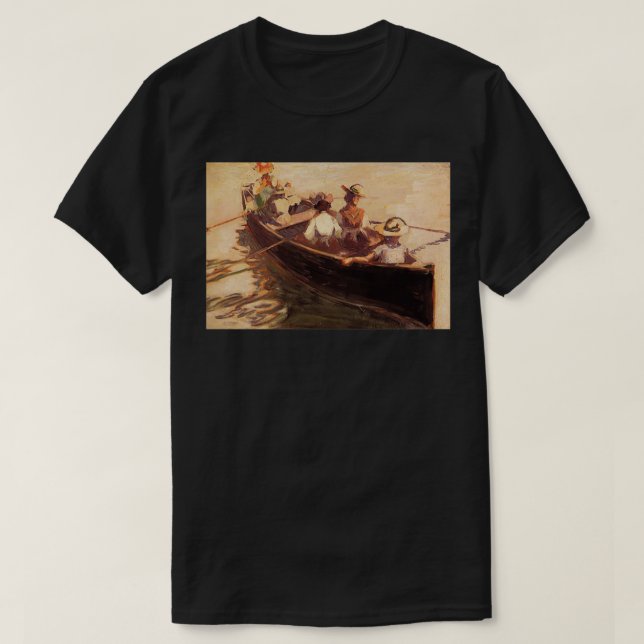 Egon Schiele Boot 1907 T-Shirt (Design vorne)