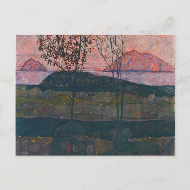 Egon Schiele - Einstellung Sun Postkarte (Vorderseite)