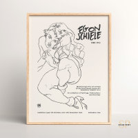 Egon Schiele Frau Ausstellung zur Print-Sitzecke