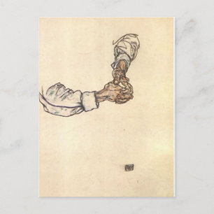 Egon Schiele - Handstudie Postkarte