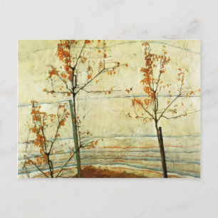Egon Schiele - Herbstbäume Postkarte