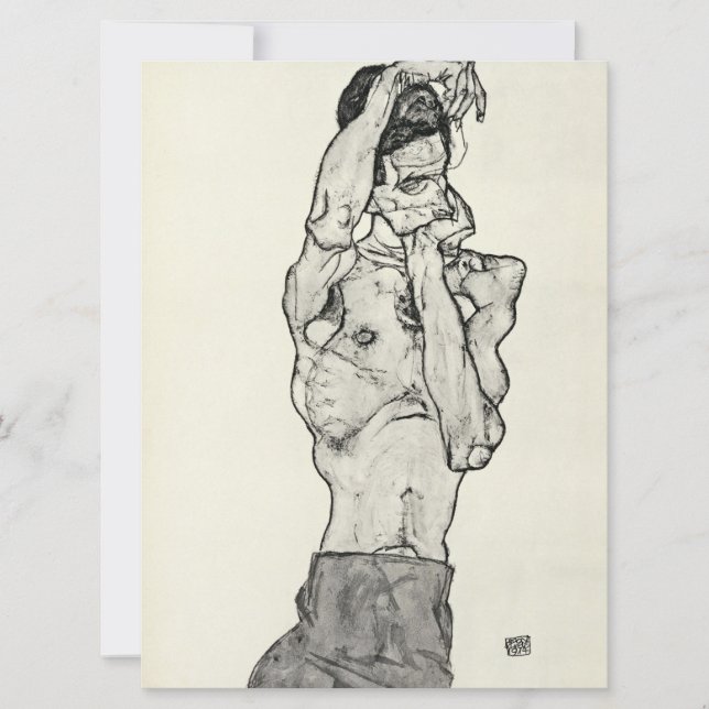 Egon Schiele - II. Feiertagskarte (Vorderseite)