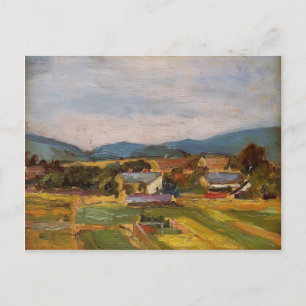 Egon Schiele - Landschaft in Niederösterreich Postkarte