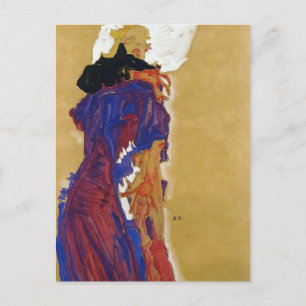 Egon Schiele - Mädchen auf einem Kissen neu fühlen Postkarte