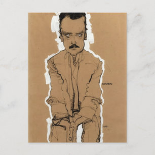 Egon Schiele - Portrait von Eduard Kosmack Postkarte