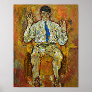 Egon Schiele Portrait von Paris von Gütersloh Poster