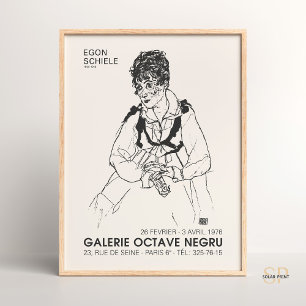 Egon Schiele Porträt der Frau des Künstlers Druck Poster