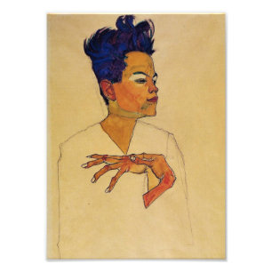 Egon Schiele Selbstportrait Fotodruck