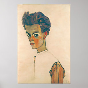 Egon Schiele Selbstporträt Kunstgalerie Fine Poster