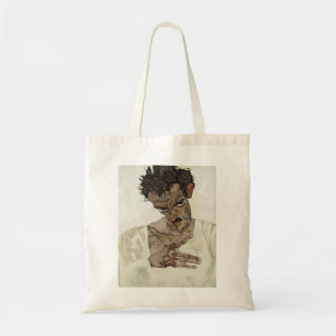 Egon Schiele - Selbstporträt mit reduziertem Kopf Tragetasche