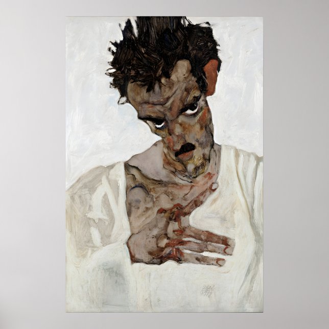 Egon Schiele Self-Portrait Poster Expressionism (Vorne)