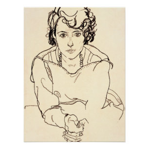 Egon Schiele - Sitzende Frau Poster