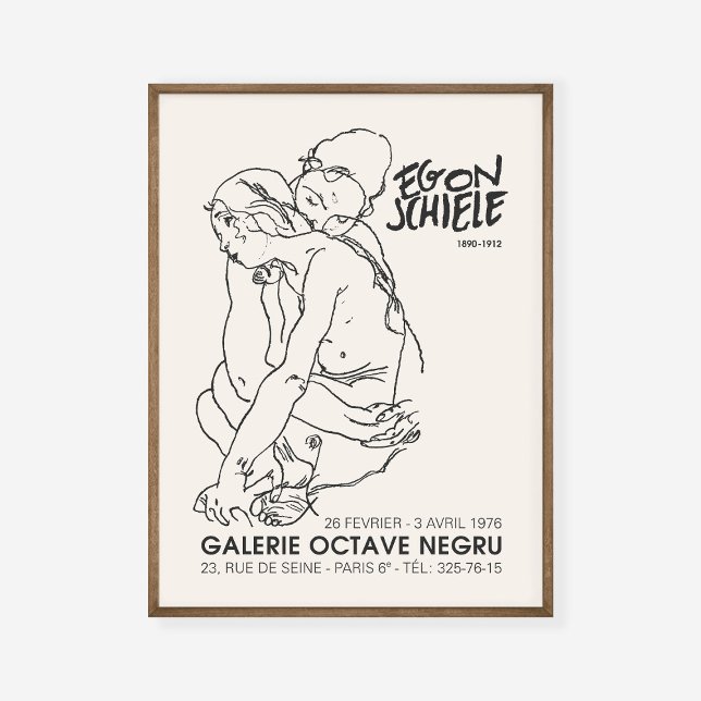Egon Schiele Sitzgelegenes Ausstellungspaket für F Poster (Von Creator hochgeladen)