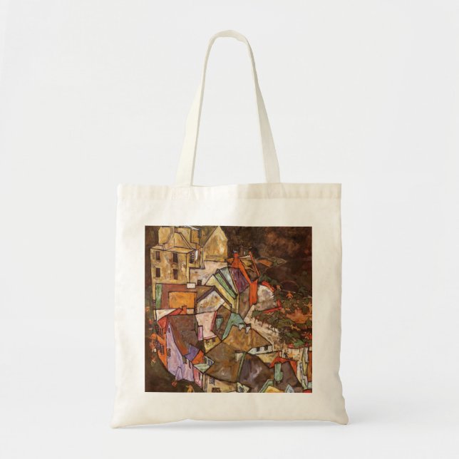 Egon Schiele - Stadtrand Tragetasche (Vorne)