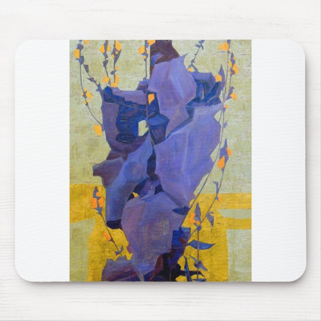 Egon Schiele Stilisierte Blume Mousepad (Vorne)
