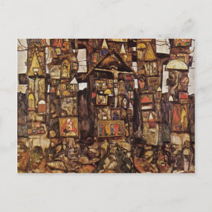 Egon Schiele - Waldlandgebet Postkarte