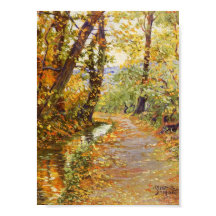 Egon Schiele Winding Brook Fall Tree Natur