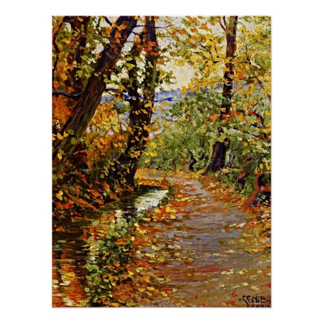 Egon Schiele - Winding Brook Poster (Vorderseite)