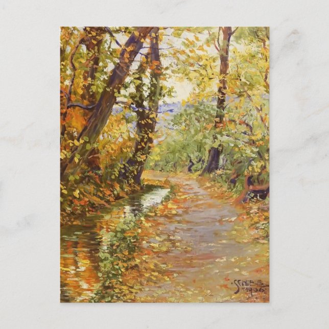 Egon Schiele - Winding Brook Postkarte (Vorderseite)