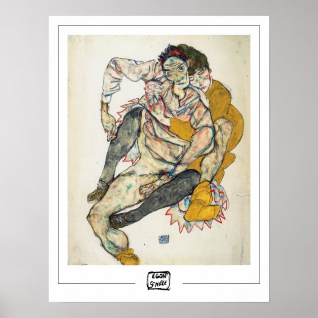 Egon Schiele Zedign Art Poster #234-2 (Vorne)