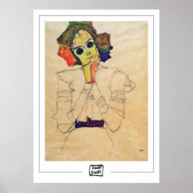 Egon Schiele Zedign Art Poster #369-2 (Vorne)