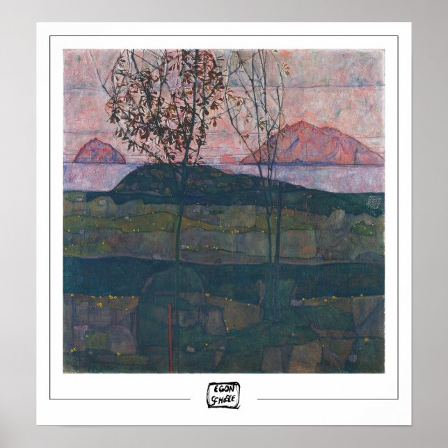 Egon Schiele Zedign Art Poster #6-3 (Vorne)