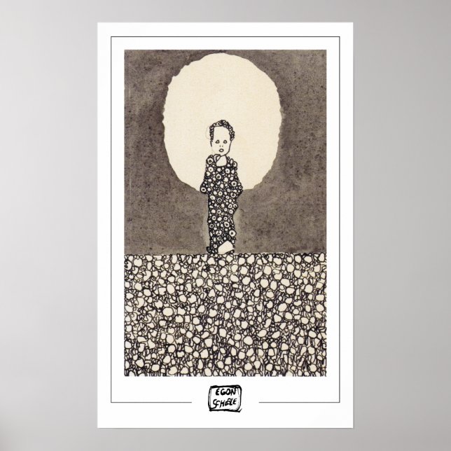 Egon Schiele Zedign Art Poster #95 (Vorne)