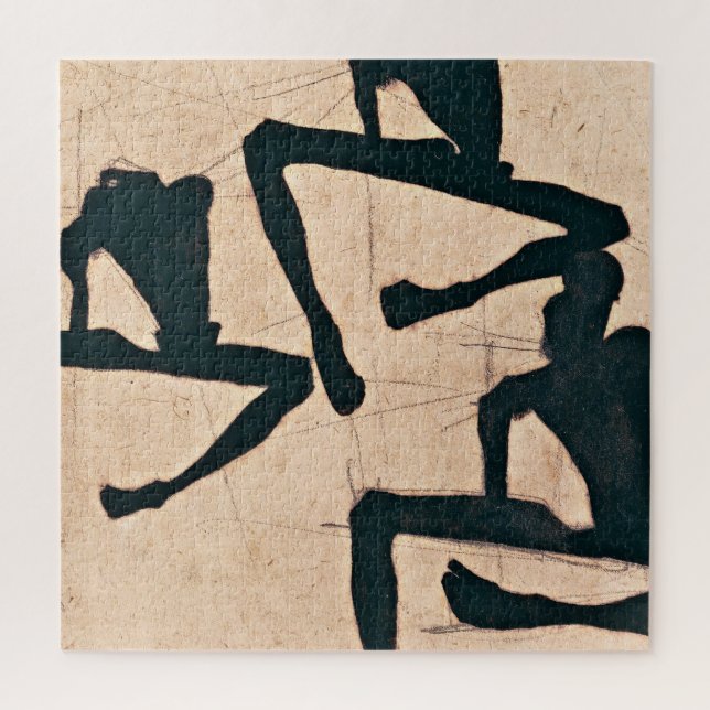 Egon Schiele - Zusammensetzung mit Mann drei Puzzle (Vertikal)